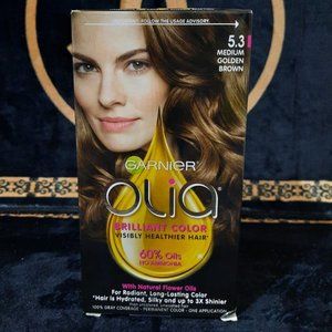 🟤 $ 7.00 GARNIER OLIA HAIR DYE 5.3 MEDIUM GOLDEN BROWN
